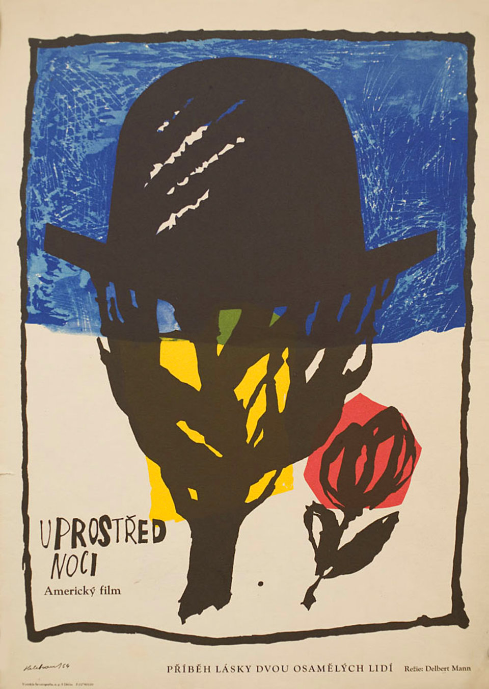 Middle of the Night Original 1964 Czech A3 Movie Poster