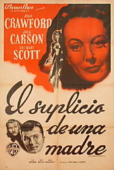 Mildred Pierce Original 1945 Argentine Movie Poster