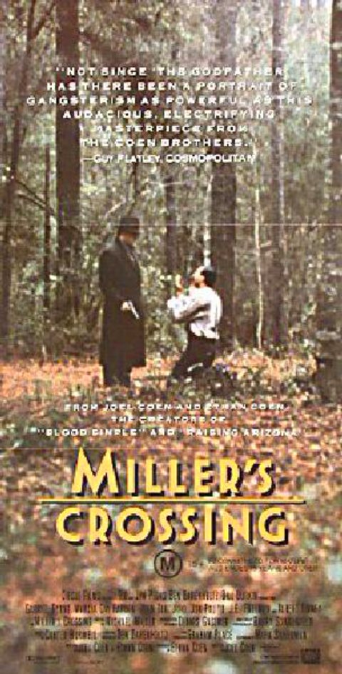 Miller's Crossing Original 1990 Australian Daybill Movie Poster