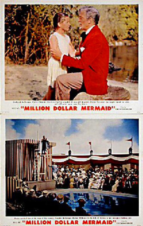 Million Dollar Mermaid Original 1952 U.S. Scene Card Set of 2