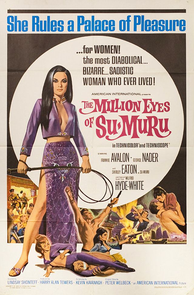 The Million Eyes of Sumuru Original 1967 U.S. One Sheet Movie Poster