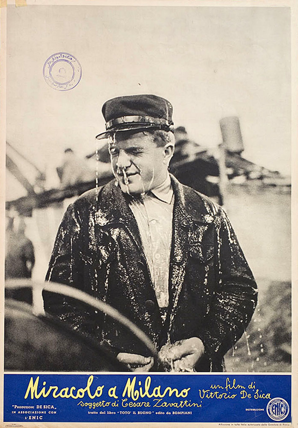 Miracle in Milan Original 1950 Italian Fotobusta Movie Poster
