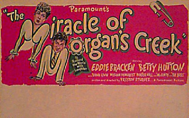 The Miracle of Morgan's Creek Original 1944 U.S. Movie Herald
