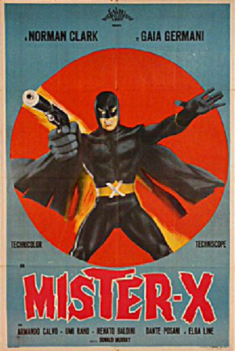 Mister X Original 1967 Argentine Movie Poster