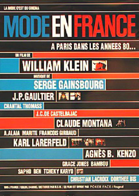 Mode in France Original 1985 Japanese B2 Movie Poster