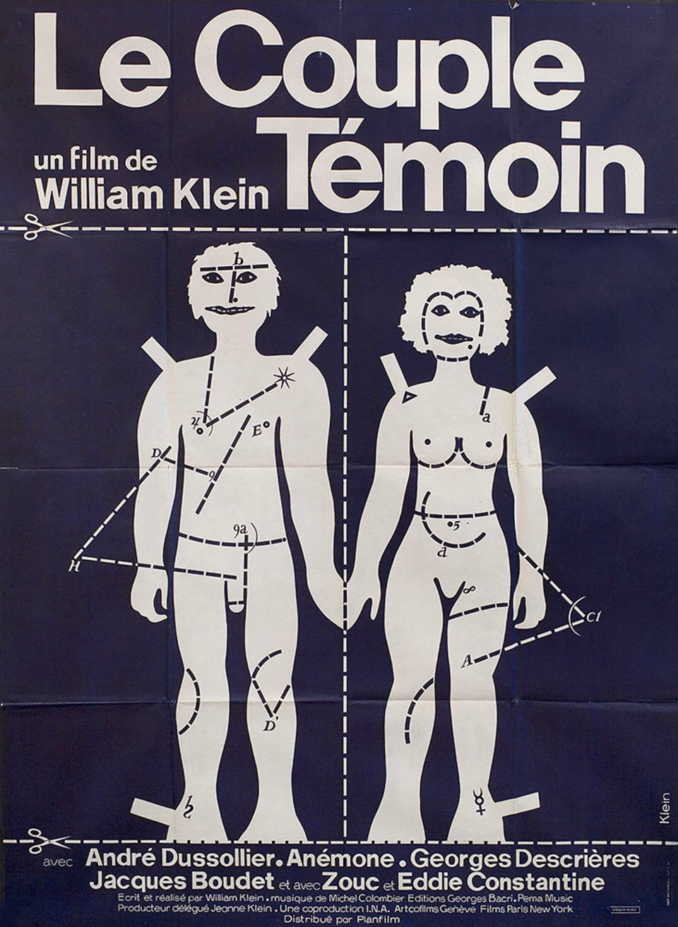 The Model Couple Original 1977 French Grande Movie Poster