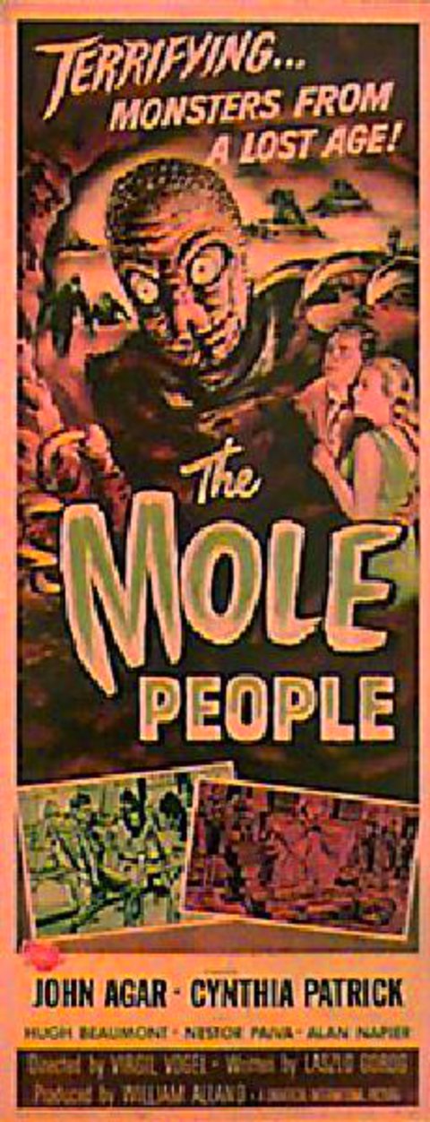 The Mole People Original 1956 U.S. Insert Movie Poster