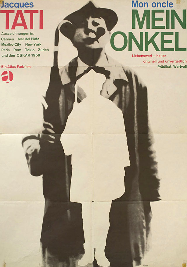 Mon Oncle Original R1966 German A1 Movie Poster