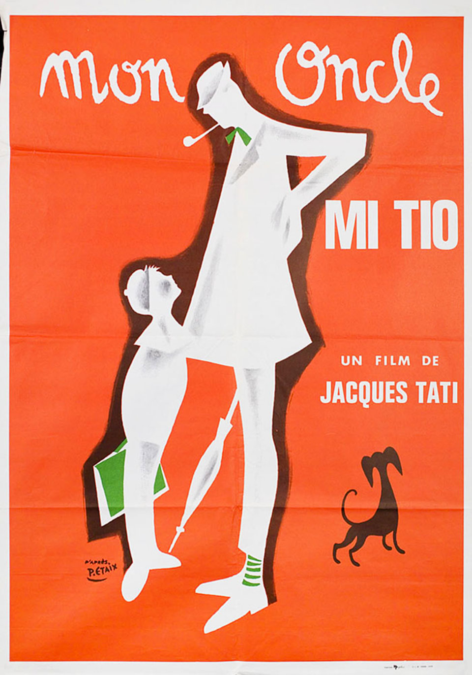 Mon Oncle Original R1978 Spanish B1 Movie Poster