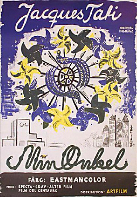 Mon Oncle Original R1970s Swedish B1 Movie Poster