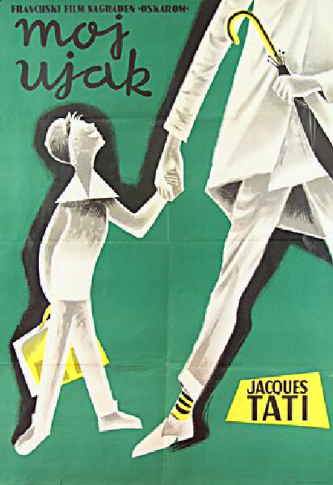 Mon Oncle Original 1958 Yugoslav B1 Movie Poster