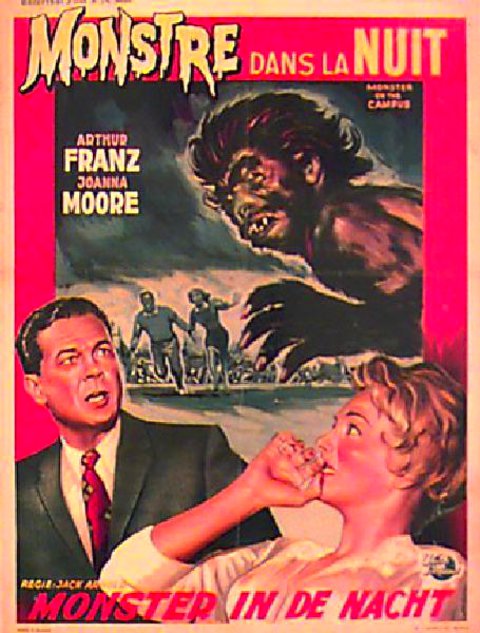 Monster on the Campus Original 1958 Belgian Movie Poster