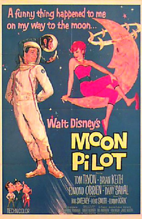 Moon Pilot Original 1961 U.S. One Sheet Movie Poster
