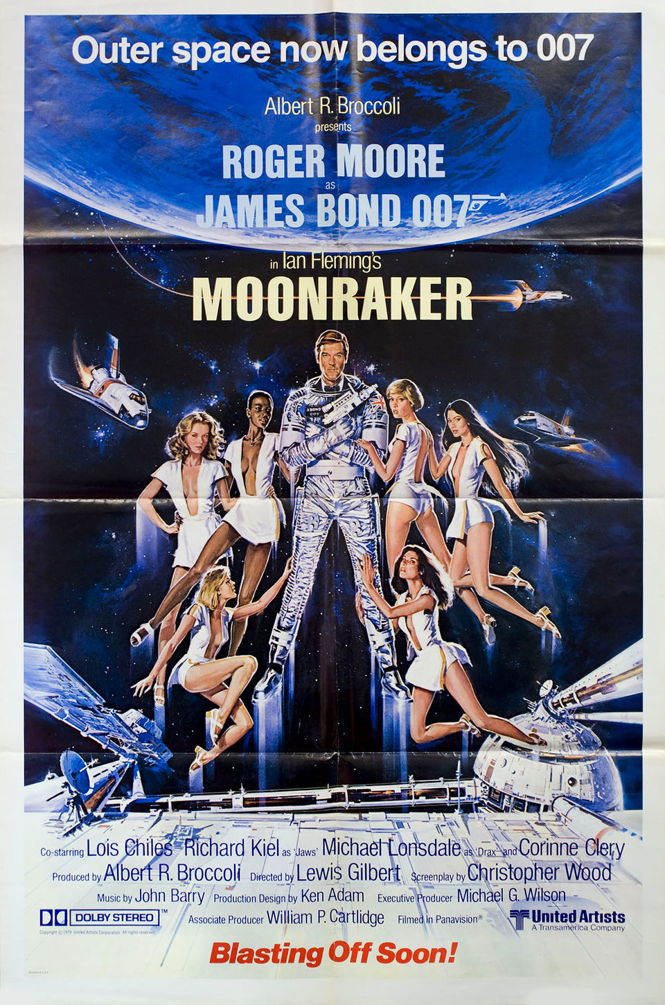 Moonraker Original 1979 U.S. One Sheet Movie Poster