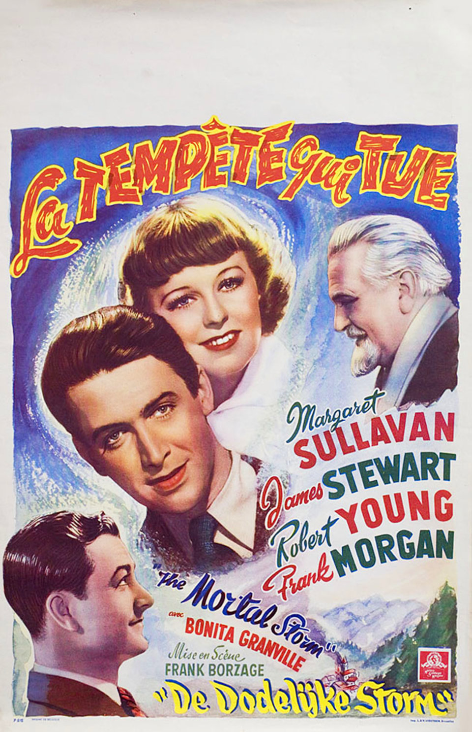 The Mortal Storm Original 1940s Belgian Movie Poster - Posteritati ...