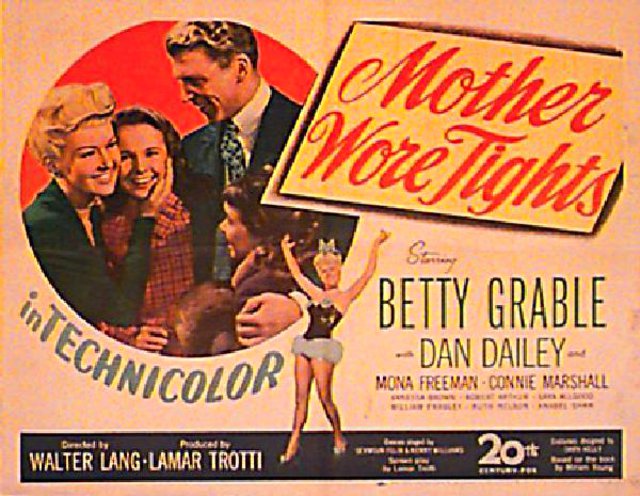 Mother Wore Tights Original 1947 U.S. Half Sheet Movie Poster
