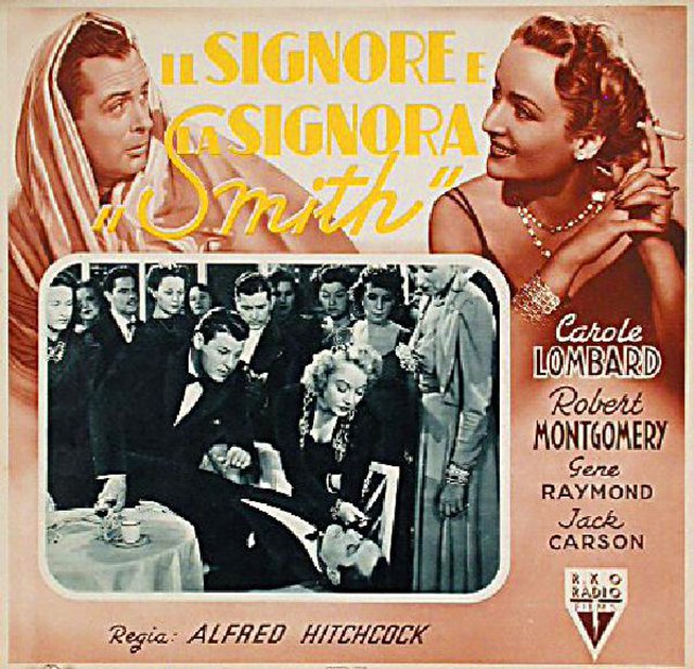 Mr. & Mrs. Smith Original 1942 Italian Fotobusta Movie Poster