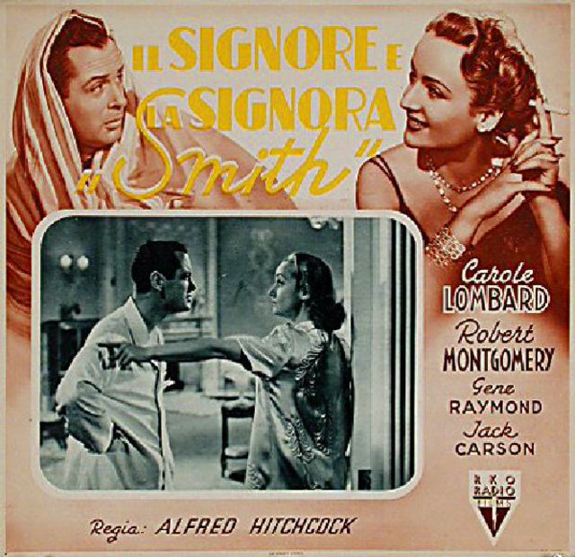 Mr. & Mrs. Smith Original 1942 Italian Fotobusta Movie Poster