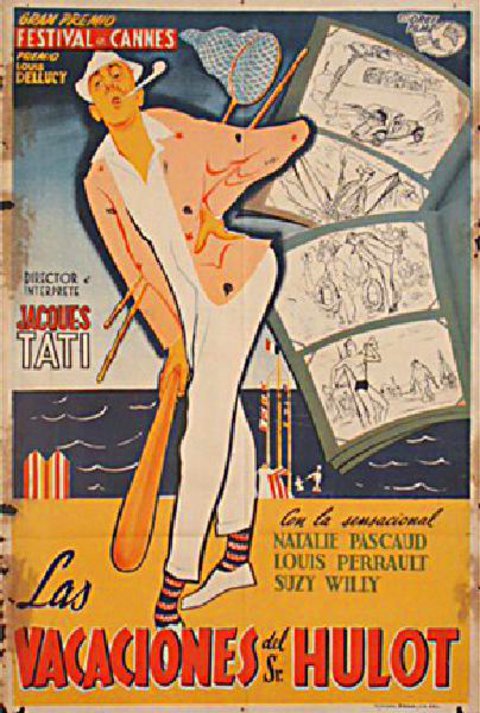 Mr. Hulot's Holiday Original 1953 Argentine Movie Poster