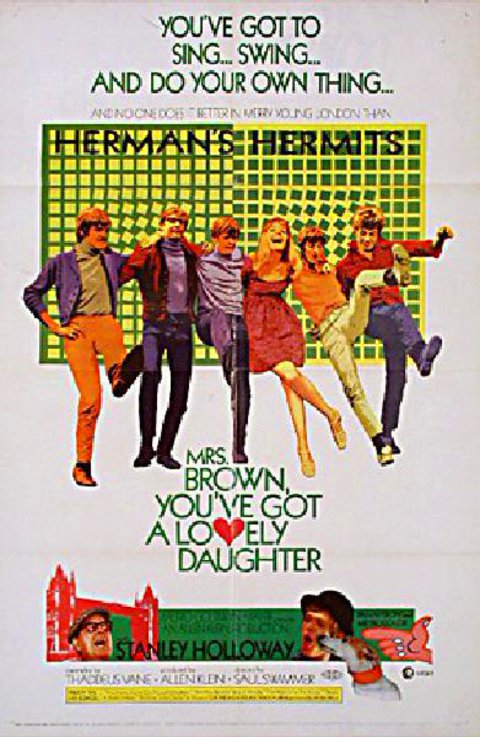 Mrs. Brown, You've Got a Lovely Daughter Original 1968 U.S. One Sheet Movie Poster