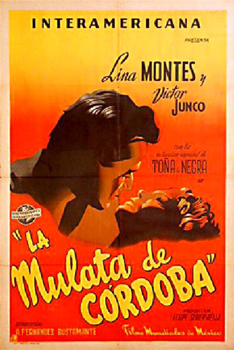 La mulata de Cordoba Original 1945 Argentine Movie Poster