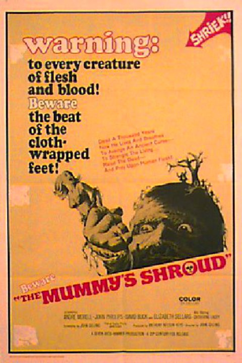 The Mummy's Shroud Original 1967 U.S. One Sheet Movie Poster