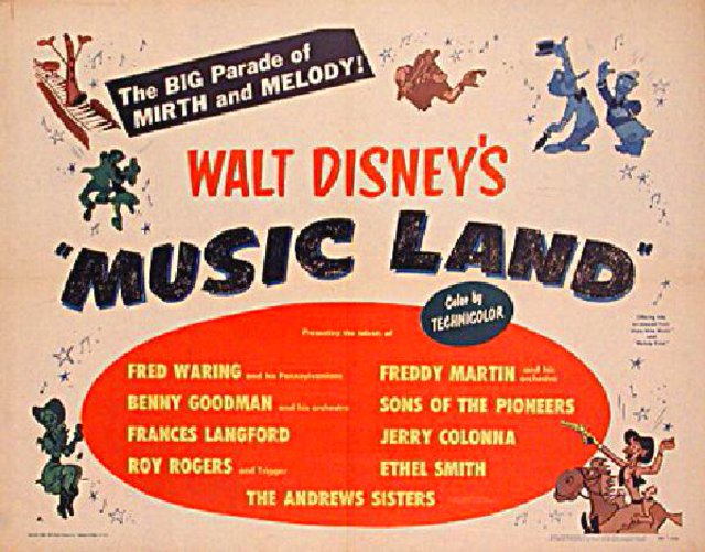 Music Land Original 1955 U.S. Half Sheet Movie Poster