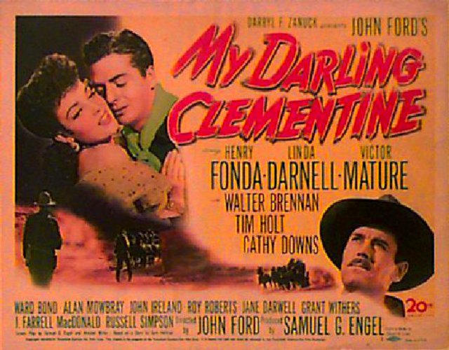 My Darling Clementine Original 1946 U.S. Title Card
