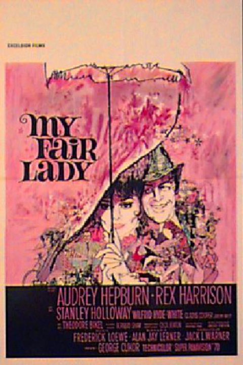 My Fair Lady Original 1964 Belgian Movie Poster