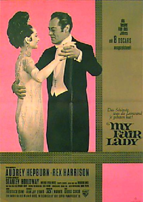My Fair Lady Original R1970s German A1 Movie Poster