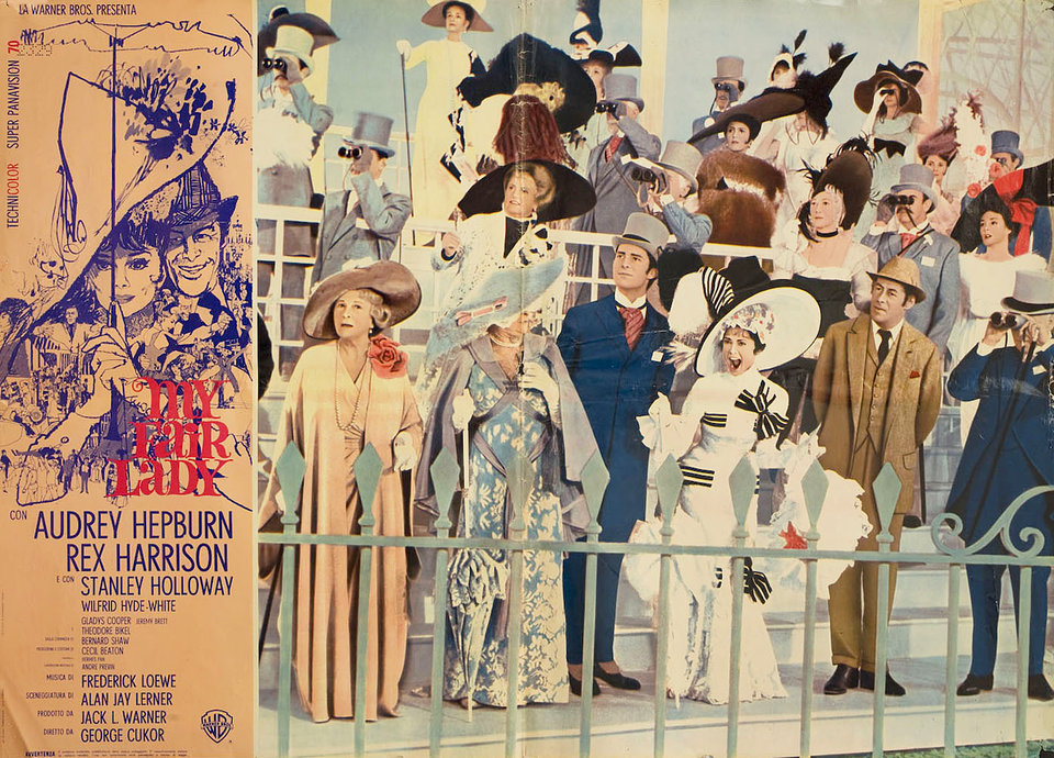 My Fair Lady Original 1964 Italian Double Fotobusta Movie Poster