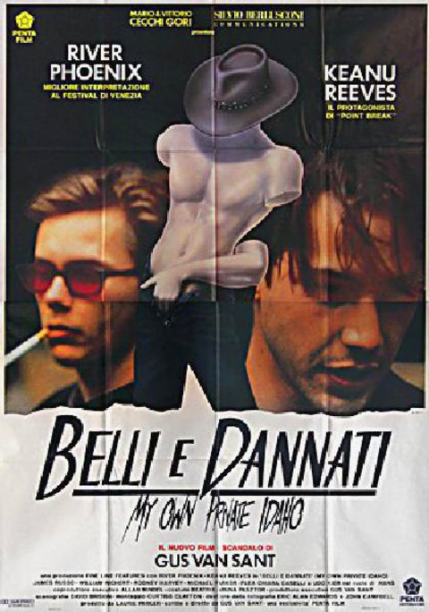 My Own Private Idaho Original 1992 Italian Quattro Foglio Movie Poster