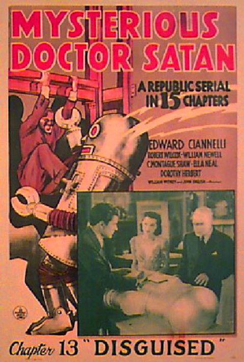 Mysterious Doctor Satan Original 1940 U.S. One Sheet Movie Poster