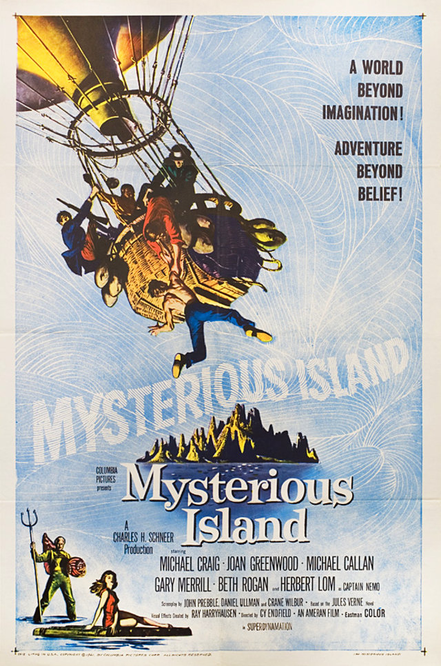 Mysterious Island Original 1961 U.S. One Sheet Movie Poster