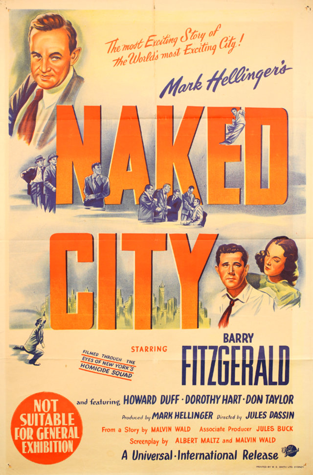 The Naked City Original 1948 Australian One Sheet Movie Poster