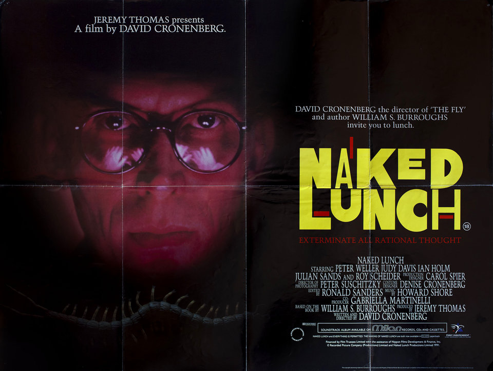 Naked Lunch Original 1991 British Quad Movie Poster