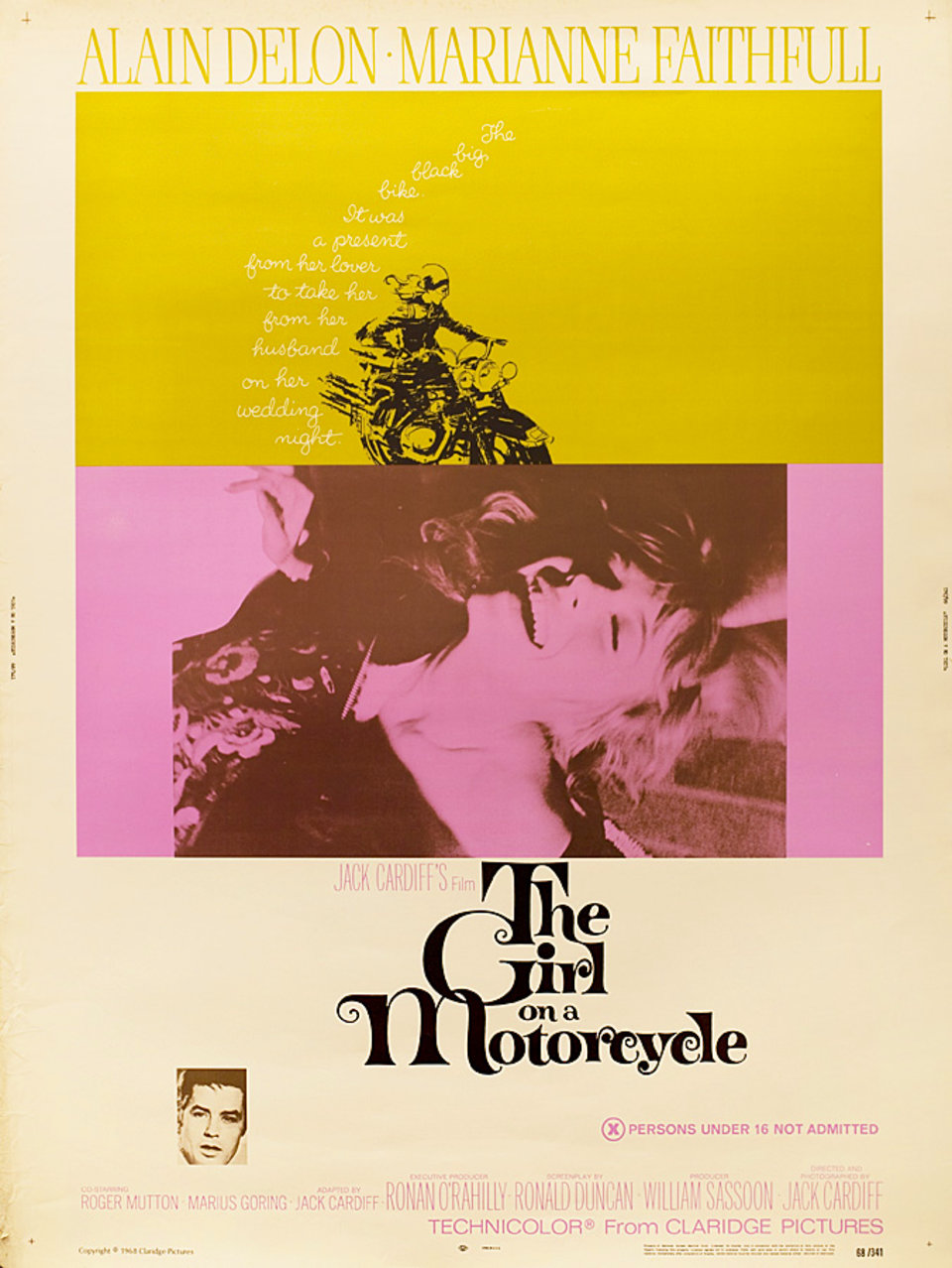 Naked Under Leather Original 1968 U.S. 30 by 40 Movie Poster