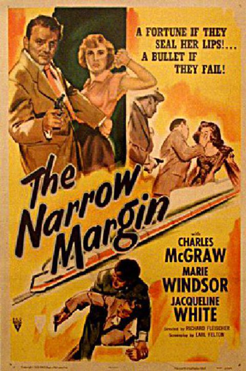 The Narrow Margin Original 1952 U.S. One Sheet Movie Poster - Posteritati  Movie Poster Gallery