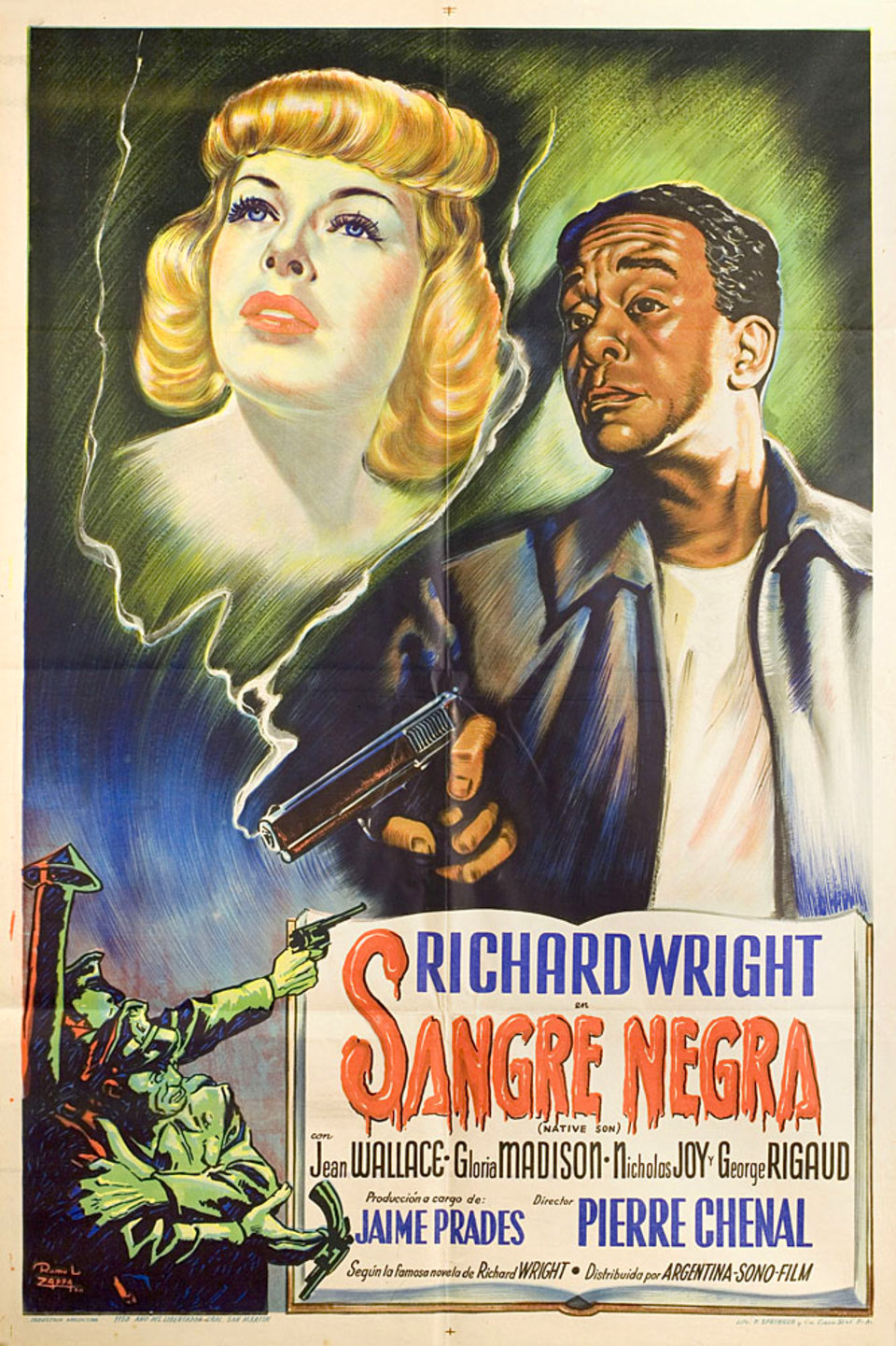 Native Son Original 1950 Argentine Movie Poster