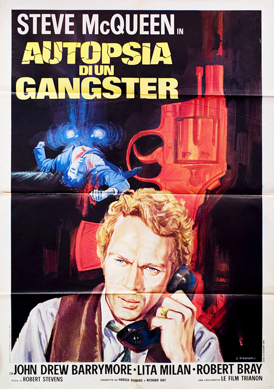 Never Love a Stranger Original 1960s Italian Due Foglio Movie Poster