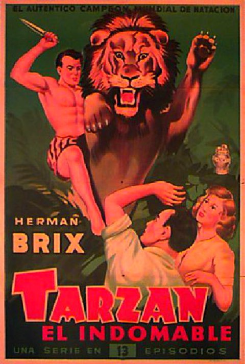 The New Adventures of Tarzan Original 1930s Argentine Movie Poster