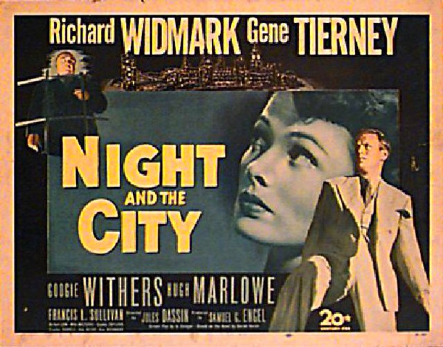 Night and the City Original 1950 U.S. Half Sheet Movie Poster