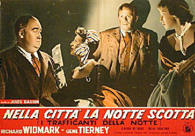 Night and the City Original R1959 Italian Fotobusta Movie Poster