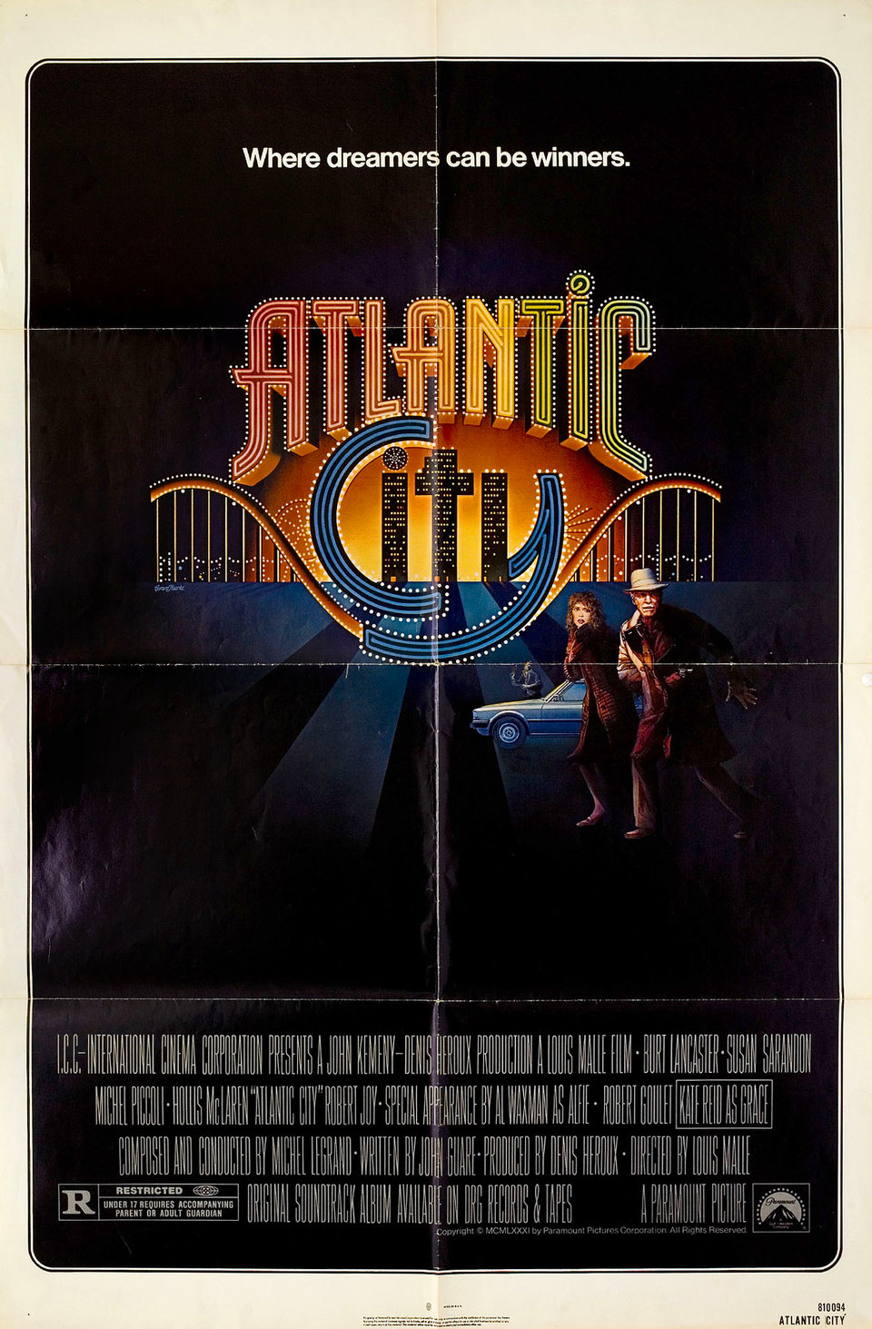 Atlantic City 1981 U.S. One Sheet Poster Posteritati Movie Poster Gallery
