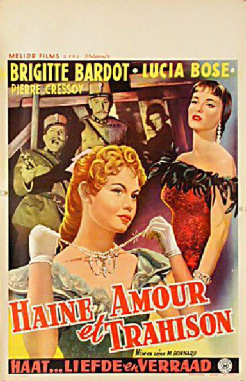 Night of Love Original 1954 Belgian Movie Poster