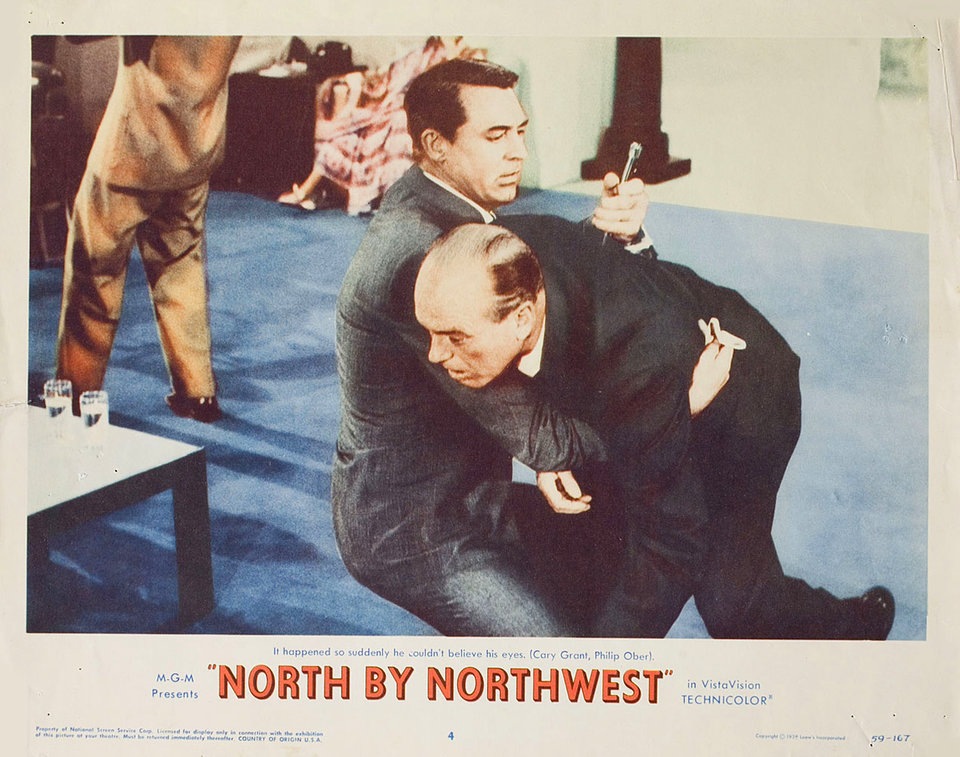 North by Northwest Original 1959 U.S. Scene Card
