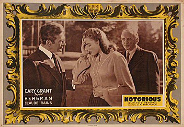 Notorious Original 1946 Italian Fotobusta Movie Poster