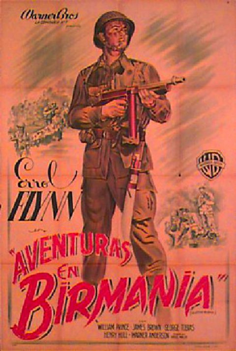 Objective, Burma! Original 1945 Argentine Movie Poster