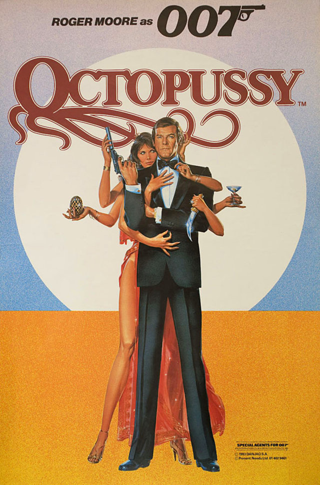 Octopussy Original 1983 British Crown Movie Poster