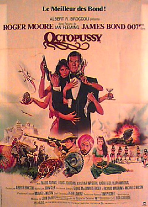 Octopussy Original 1983 French Grande Movie Poster